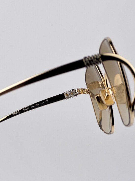 Miu Miu Women’s Sunglasses – Gold Yellow Gradient Square (MUA57S 5AK20S) main image 7